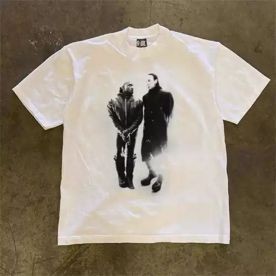 Leftover Stock from Overseas Orders ~ Cancelled Foreign Trade American-Style Heavyweight Pure Cotton Short-Sleeve T-Shirt, Unisex Niche Couple Tops
