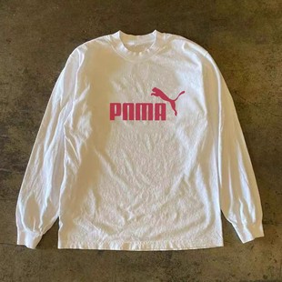 海外订单尾货~撤回外贸古着高级感重磅纯棉长袖t恤男女同款上衣服