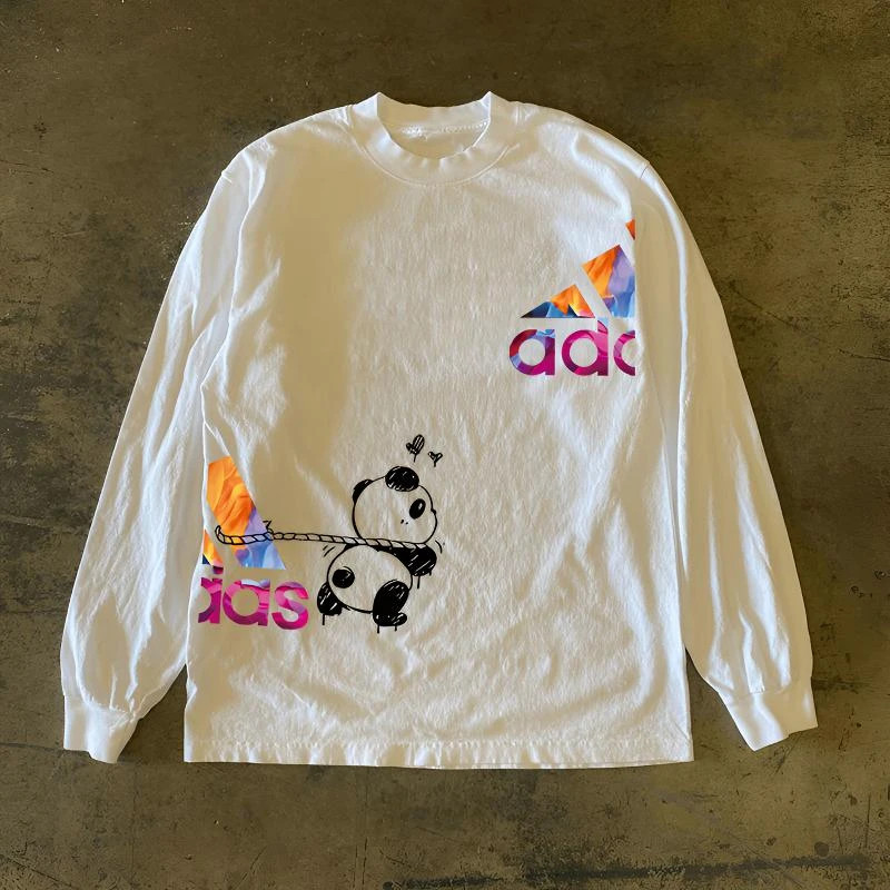 海外订单尾货~撤回外贸美式oversize纯棉长袖T恤男女同款宽松上衣,服饰配件/皮带/帽子/围巾,假领,淘宝优惠券,粉丝福利购,淘宝优惠卷