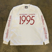 宽松百搭上衣 重磅纯棉长袖 撤回外贸美式 T恤男女同款 海外订单尾货