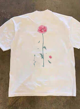海外订单尾货~剪标撤回外贸美式潮牌纯棉短袖t恤男女半袖上衣ins