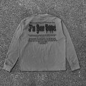 海外订单尾货 宽松百搭上衣 T恤男女同款 撤回外贸美式 重磅纯棉长袖