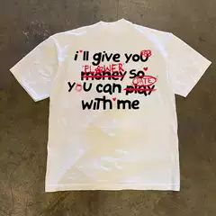 Overseas Overstock ~ Cut Label Withdrawn Foreign Trade Trendy Heavyweight Pure Cotton Short Sleeve T-Shirt Unisex Loose Top INS