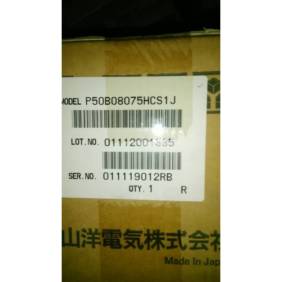 全新原装山洋750w伺服电机P50B08075HCS1J 正品现货包邮