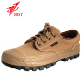 3537作训鞋 黄球鞋 解放鞋 女透气劳保胶鞋 男工地耐磨劳动帆布鞋 夏季