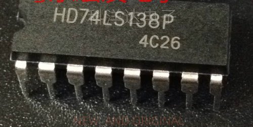 HD74LS138P DIP16直插 3线－8 解码器多路分解器芯片单片机IC