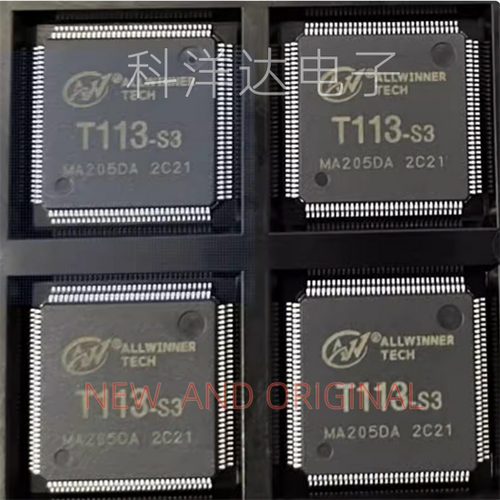 T113-S3     T113    LQFP128   芯片双核A7 128M DDR3 量大价优