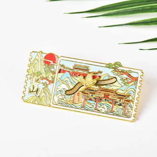 恒山票根滑轨金属冰箱贴旅游景点国潮文创纪念品周边伴手礼