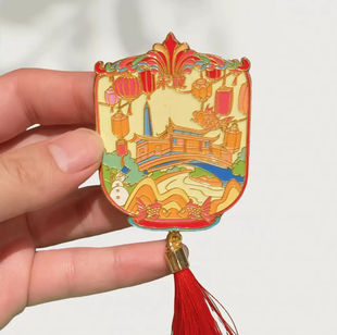 杭州宋城金属冰箱贴挂坠创意冰箱装饰景区国潮文创旅游纪念品礼品