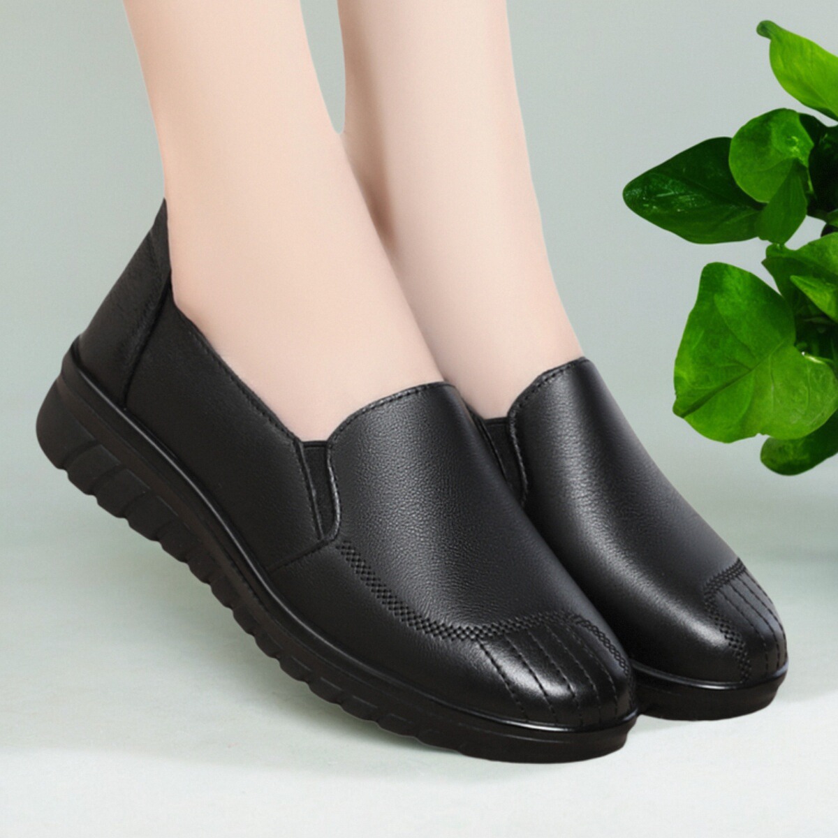 2024年春季新款真皮单鞋