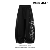 宽松休闲长裤 DARKAGE原创街舞潮牌反光夹条运动裤 嘻哈街头美式 子