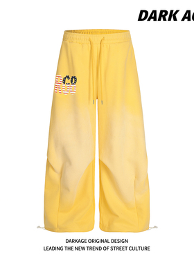 DARKAGE原创美式复古辣妹宽松休闲裤女款春秋季显瘦百搭阔腿长裤