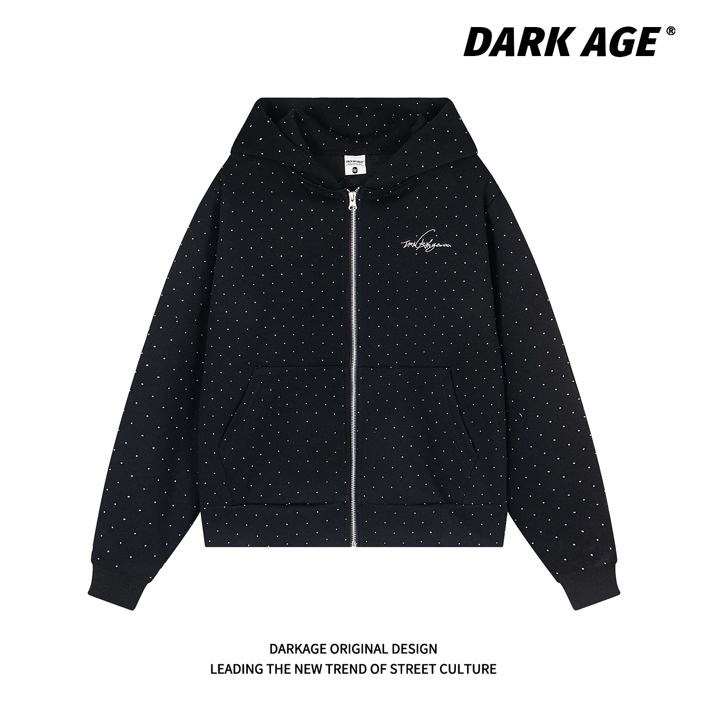 DARKAGE波点满印秋季连帽卫衣