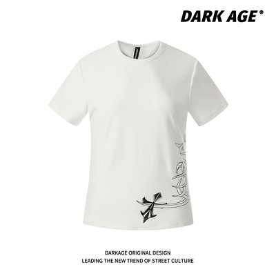 DARKAGE原创十字架夏季短袖T恤