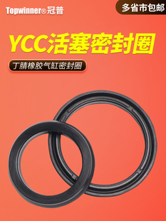 SCT SE气缸PGY丁腈橡胶单向密封活塞槽气封 QGB YCC活塞密封圈SC