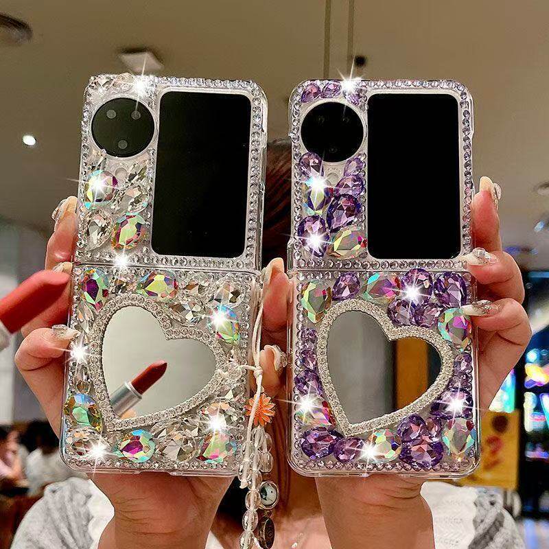 新款折叠OPPO Find N3 Flip手机壳 化妆镜Find N2 Flip仙女保护套