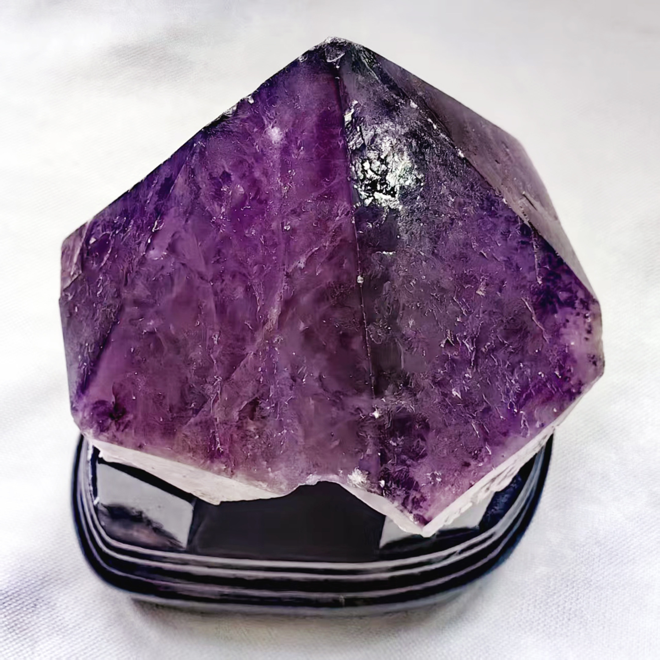 天然紫水晶高品质原石原矿手把玩