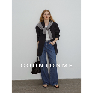 精纺羊毛廓形垫肩西装 衣橱 外套 经典 COUNTONME