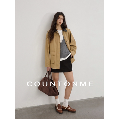 COUNTONME巴恩风复古廓形夹克女