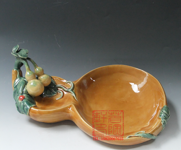 陶瓷石湾公仔招财葫芦工艺品