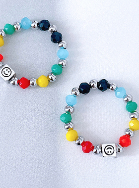 RTZHANG女亚克力韩国时髦戒指