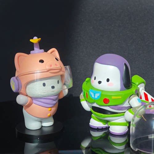 探险帕恰狗手办盲盒卡通公仔桌面家居车载摆件可爱装饰礼物潮玩