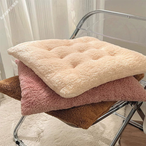 毛绒加厚防滑可拆洗坐垫