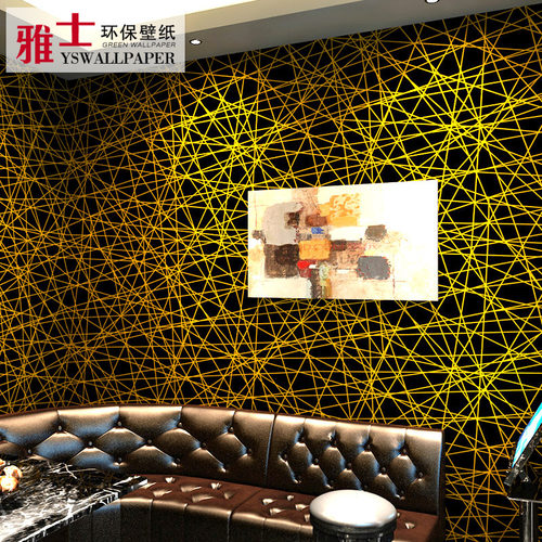 KTV专用闪光墙纸 3D立体酒吧歌厅舞厅装修科技感包厢墙布背景壁纸
