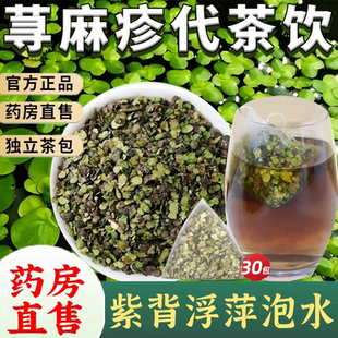 北京同仁堂紫背浮萍丸中药材泡茶按说明书浮萍一味药泡水喝寻麻疹