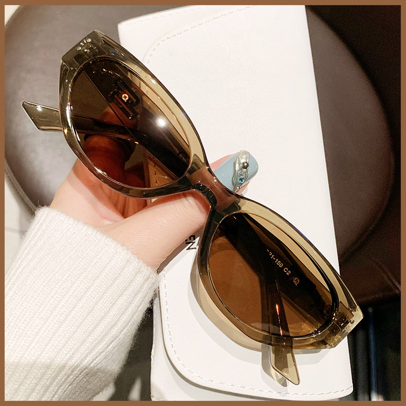 复古猫眼墨镜女款gm2024新款高级感防紫外线方圆脸显脸小太阳眼镜