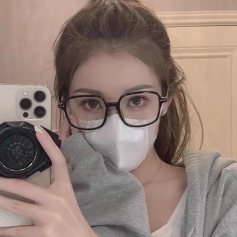 黑框眼镜女近视韩版潮可配度数光学眼睛网红素颜装饰神器大脸显瘦