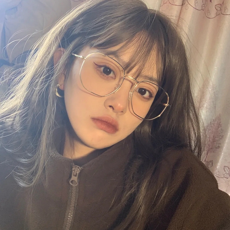 圆脸可配有度数大方框近视眼镜