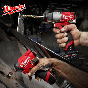 Milwaukee美沃奇M12FPD2米沃奇手电钻冲击钻电动工具套装家用打墙