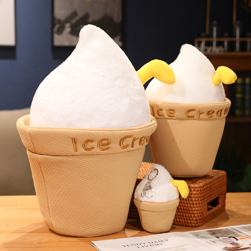 网红冰激凌鸭抱枕冰淇淋甜筒玩偶公仔毛绒玩具布娃娃儿童礼物女生,玩具/童车/益智/积木/模型,毛绒/玩偶/公仔/布艺类玩具,淘宝优惠券,粉丝福利购,淘宝优惠卷
