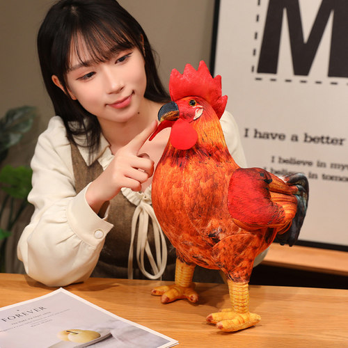 仿真大公鸡玩偶公仔布娃娃