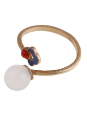 凤仪（饰品）珐琅彩指环狐狸女