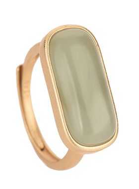 凤仪玉质古典旗袍汉服配饰戒指女