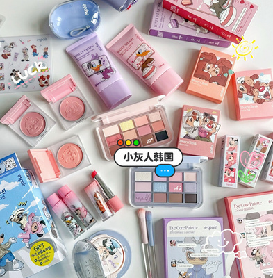 韩国espoir艾丝珀迪士尼联名气垫 雾面亚光持久款 腮红唇膏眼影