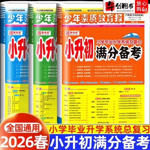 少年素质教育报小升初满分备考