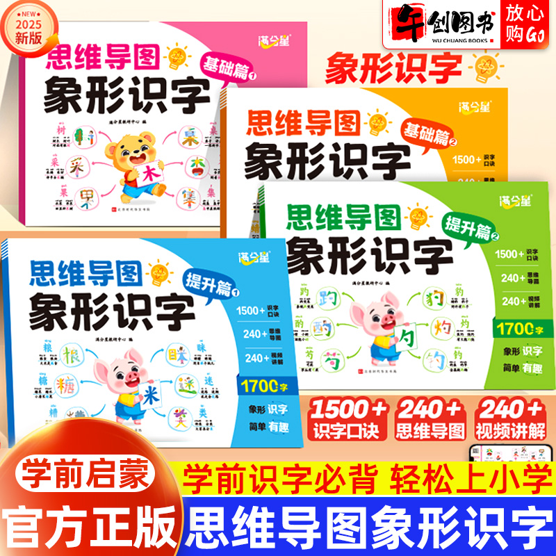 满分星思维导图象形识字早教启蒙