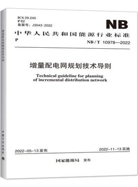 NB/T 10978—2022  增量配电网规划技术导则