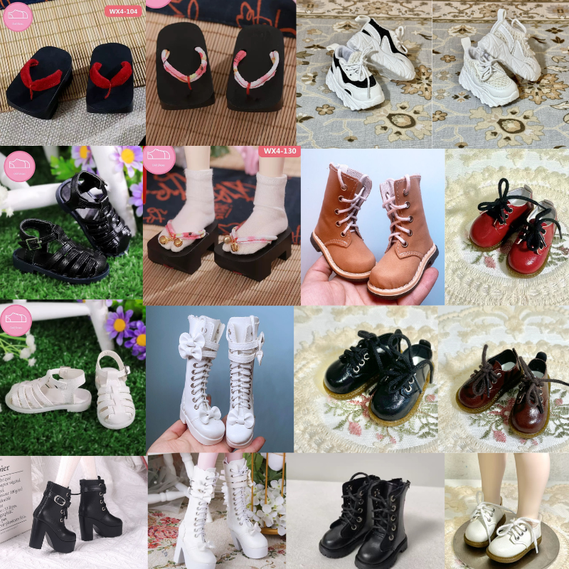 4分BJD娃鞋合集皮鞋运动鞋休闲鞋凉鞋日本木屐拖鞋帆布鞋