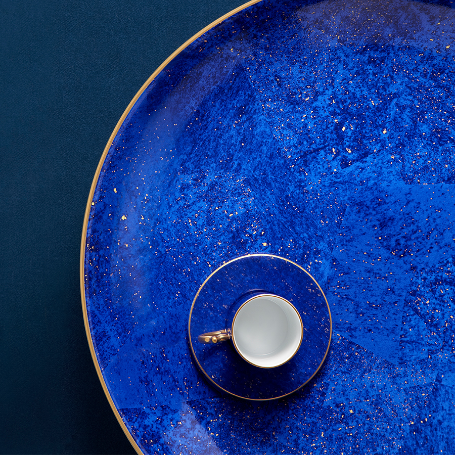 金边进口手绘宫廷风欧式牛排盘