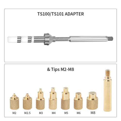 TS101烙铁通用黄铜热熔螺母压头
