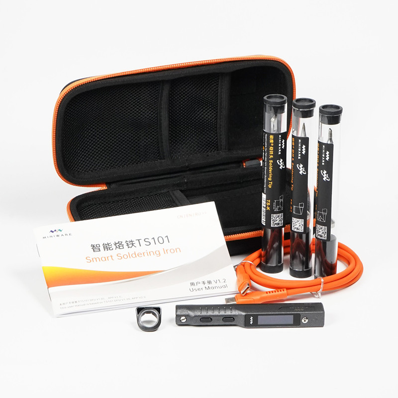 TS101便携智能电烙铁套装带包线