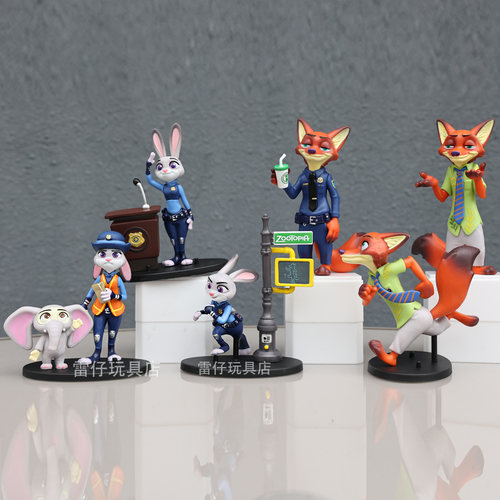 疯狂动物城2尼克朱迪模型手办