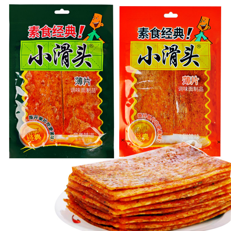 小滑头香辣味薄片麻辣味麻辣片童面筋制品