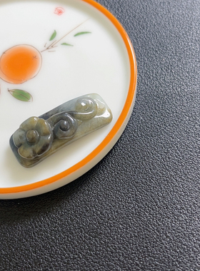 f114翡翠福利包特色乌鸡花手牌默认瑕疵无鉴赏32-12-8