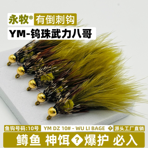 铜头钨珠武力八哥飞蝇钩鳟鱼神饵