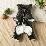 Одежда собак Осень и зимний плюшевый плюшевый четырехкратный курт